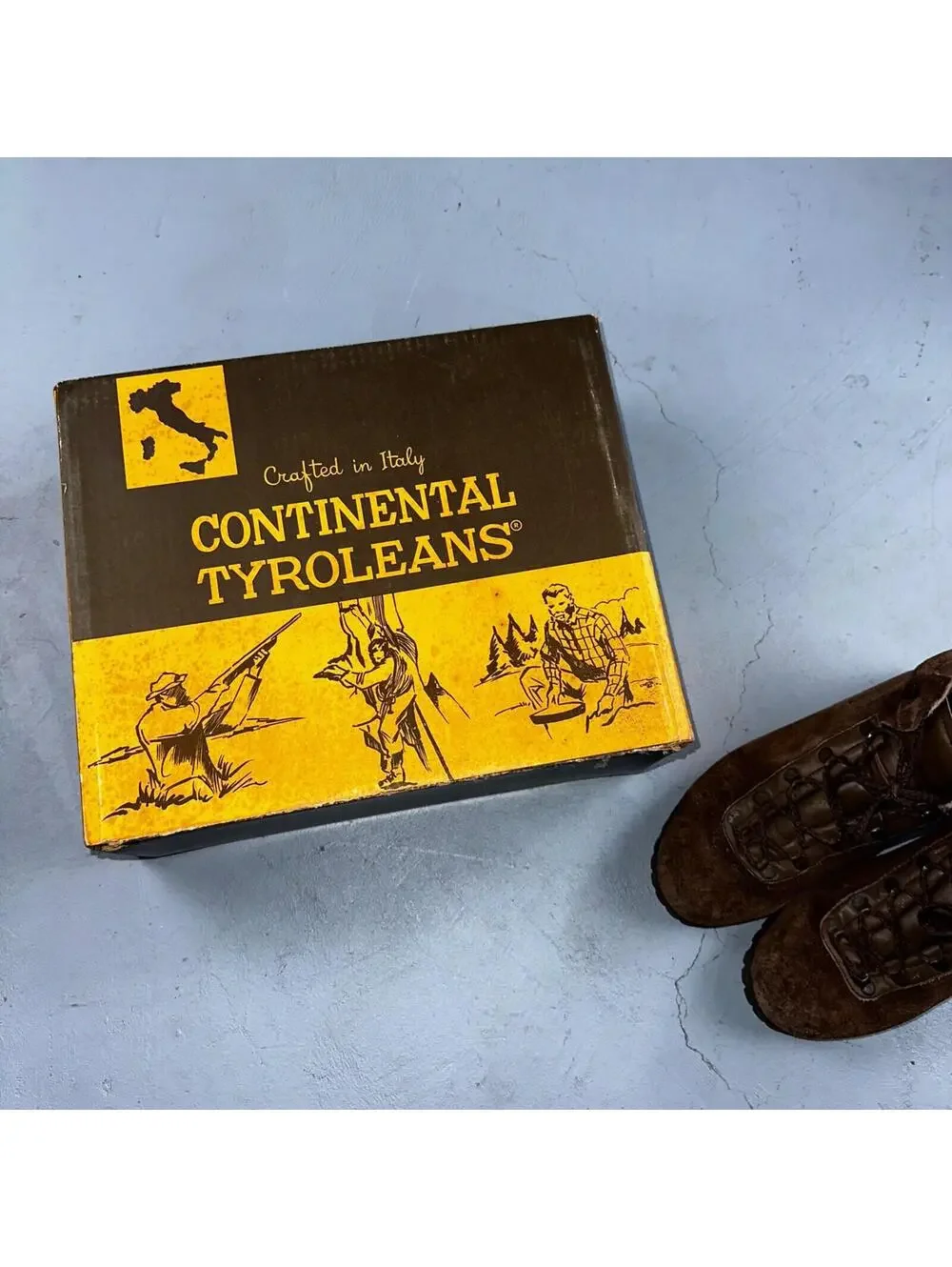 Dunham Waffle Stompers Brown Suede Leather Hiking Boots VTG Italy Size 7.5